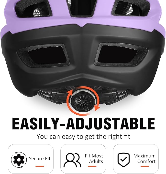 Mountain Bike Helmet,Adult Cycling Helmet with Camera Mount and Detachable Visor for Men Women Youth,Suggested Fit 55-61 Cm