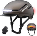 Shinmax Bike Helmet with Turn Signals, NTA Certified up to 45km/h, Bicycle Helmet for Men Women with USB Rechargeable Rear Light, Viser, Cycling Helmet for E-Bike & S-Pedelec,Scooter, Commuter, Adults