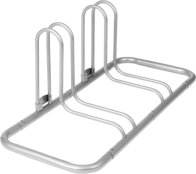 Retrospec Stash Rack 2, 4 & 5 Bike Floor Stand Bicycle Storage Organizer for Mountain Bike, Road Bike, Weather Resistant Fine Powder Steel Coating Fits Wheels up to 3" | for Mountain Bike, Road Bike, Weather Resistant, Fits Wheels up to 3"