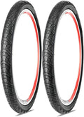 2PCS 20 Inch Bike Tires 20x1.75/1.50-60 TPI Puncture Proof, All-Terrain Tread for MTB/E-Bike/Folding/BMX/City Commuter | Max Load 65KG(20x1.75)
