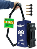 WIDDER Very Long [47"] Security Folding Lock - Foldable Bicycle Lock with 4 Keys & Frame Mount Bracket, no Rattling - Ideal for Ebike & E Scooter with Key