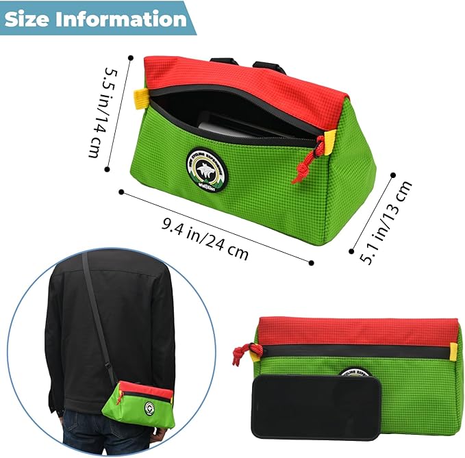 Bike Handlebar Bag, Bicycle Front Bag, Kids Handle Bar Bag, Storage Bag with Shoulder Strap for Men Women Kids Outdoor Road MTB Cycling