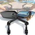 Bike Mirror, Handlebar Bicycle Mirrors, Scratch Resistant HD Glass Lens, 360° Rotatable & Foldable Safe Rearview Bicycle Mirrors, Bike Rear View Mirror for Scooter, Ebike, Bike Accessory(1 Pair)