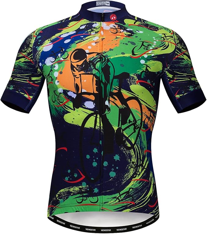Hotlion Summer Cycling Jersey Men Mountain Bike Jersey Quick Dry Bicycle Shirt Short Sleeve Cycling Clothing