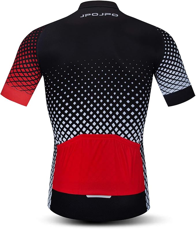 JPOJPO Men's Cycling Jersey Bike Shirt Short Sleeve MTB Summer Clothing Bicycle Tops Jacket S-3XL