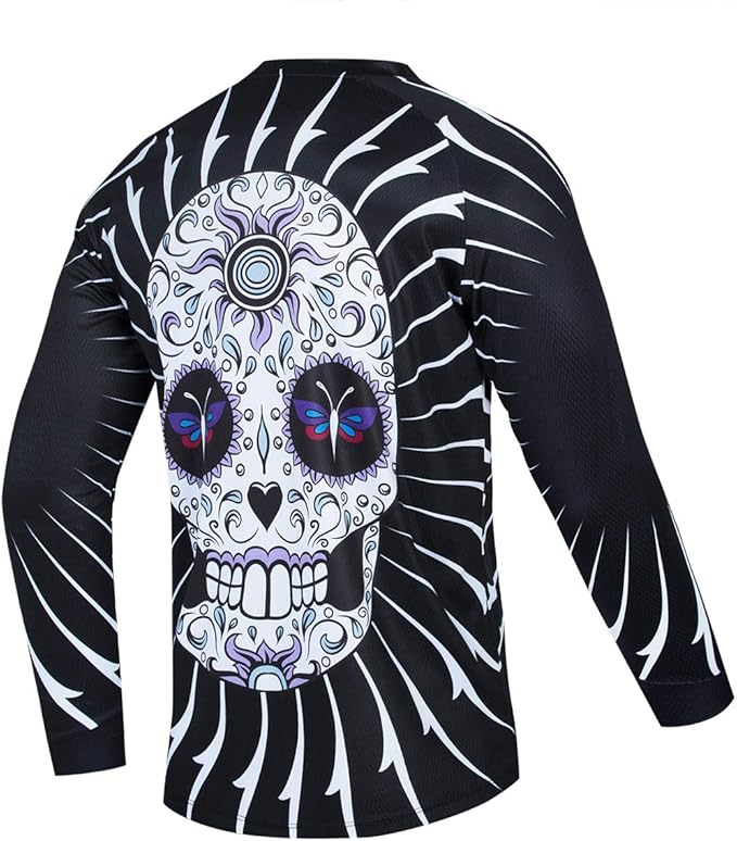 Men's Racing Shirts Summer Motocross Jersey Bicycle Sportswear MTB Jersey Long Sleeve Mountain Bike Clothes