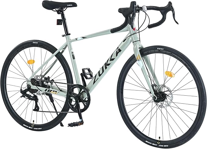 ZeHuoGe 700C Road Bike with Aluminum Alloy Frame, 7 Speed Comfort Bicycle for Over 12 Years Old