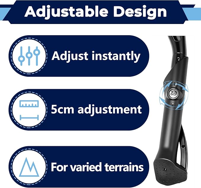 Kickstand for 20-22 Inch Bicycles, Ebike Kickstand Fit for Ridestar Q20 and Super 73, Non-Slip Kick Side Stand
