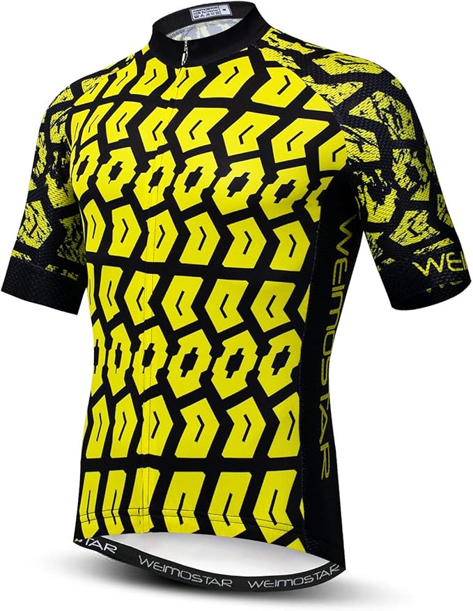 New Pro Full Zipper Men's Cycling Jersey Short Sleeve Riding Shirt USA