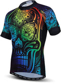 Hotlion Summer Cycling Jersey Men Mountain Bike Jersey Quick Dry Bicycle Shirt Short Sleeve Cycling Clothing