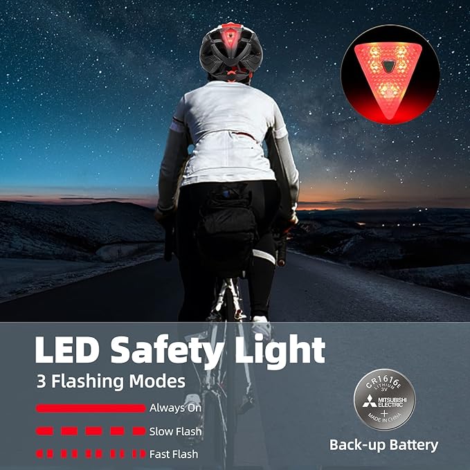 Bike Helmet, Basecamp Bicycle Helmet with Rear Light & Detachable Magnetic Goggles Lightweight Cycling Helmet Adjustable for Adult Men Women Mountain & Road (BC-069)