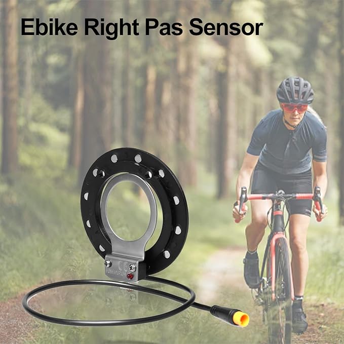 Electric Bike Pedal Assist System (PAS) with Speed Sensor and Dual Hall Sensors - Fast Assembly, 3-Pin Male Connector - E-Bike Conversion Cycling Accessories