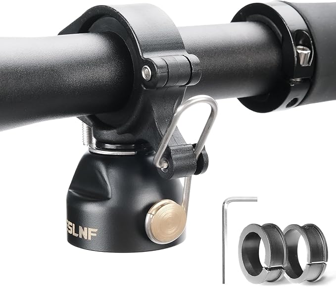 Mountain Bike Bells Dual-Mode Ringing Bell, Copper Alloy Sturdy Bicycle Bell, MTB Trail Bell with Dual Modes, Adults Bike Bell for 22.2-31.8mm Bicycle Handlebars