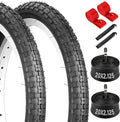 20x1.95/2.125 Road Bike Tire Set, 20 Inch 53-406/57-406 Folding Replacement Cruiser Bicycle Tire and Tube Combo with Levers, Puncture-Resistant 20" Premium Butyl Rubber Tires for BMX MTB Off-Road Bike