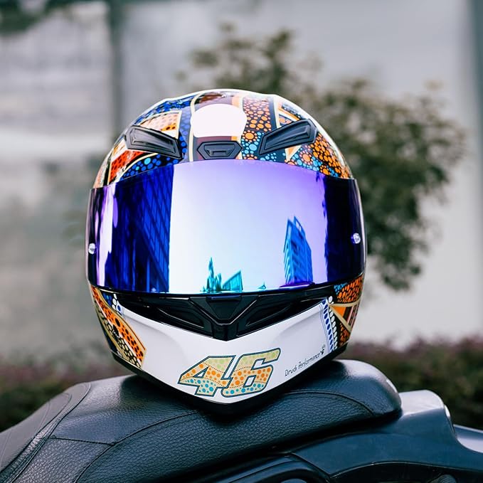 Soman K1 Helmet Visor Replacements, K1S Tinted Helmet Visor Compatible with K1 K1S K3SV K5 K5S UV Protection (Rainbow)