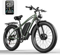 E Bikes for Adults Electric,51 MPH/48 MPH Fast Ebike Peak 5000W/3000W 32AH 52V 130 Miles Max, Dual Motor Electric Bike Fat Tire E Bike for Men, 26" Electric Bicycle for Snow Off-Road, Hydraulic Brakes