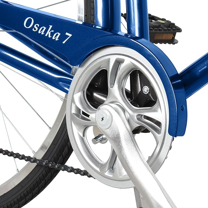 Tracer Osaka Hybrid Bikes, Steel Frame, Shimano Nexus Inter 3/7 Speed, Brown Seat Brown Grips, Road Bike, City Bike, Multiple Colors