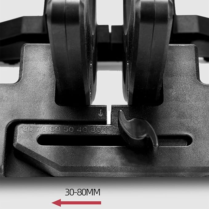 Bike Stand Floor Rack, Universal Adjustable Bicycle Parking Stand for Home/Garage/Garden, Mountain, Road, MTB, E-Bike, Scooter, 30-80mm Wide Bicycle Tires (Black)