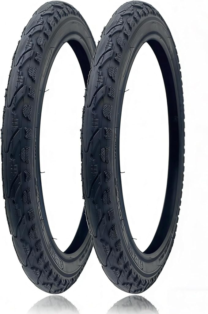 700x35/38/42/45/50C Road Bike Tires 2-Pack, Puncture Proof Heavy Duty Tires for E-Bike, Gravel, Mountain and Hybrid Bicycles, All Terrain Commuter Ready