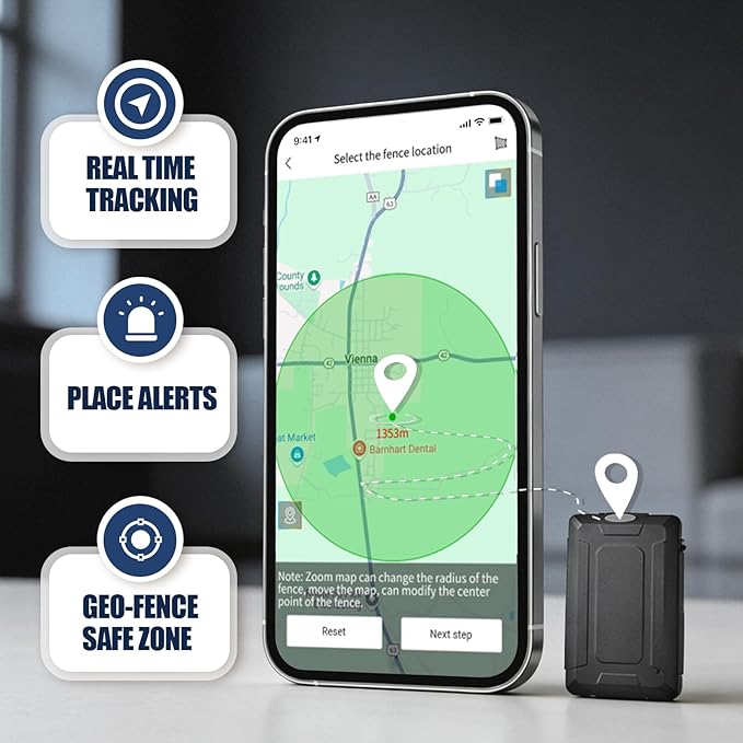 4G20 Mini GPS Tracker for Vehicles No Monthly Fee, Portable Real Time GPS Tracking Devices Hidden, 4G SIM and Data Included, Magnetic Location Tracker, Trip History, GeoFence, Speeding Alerts