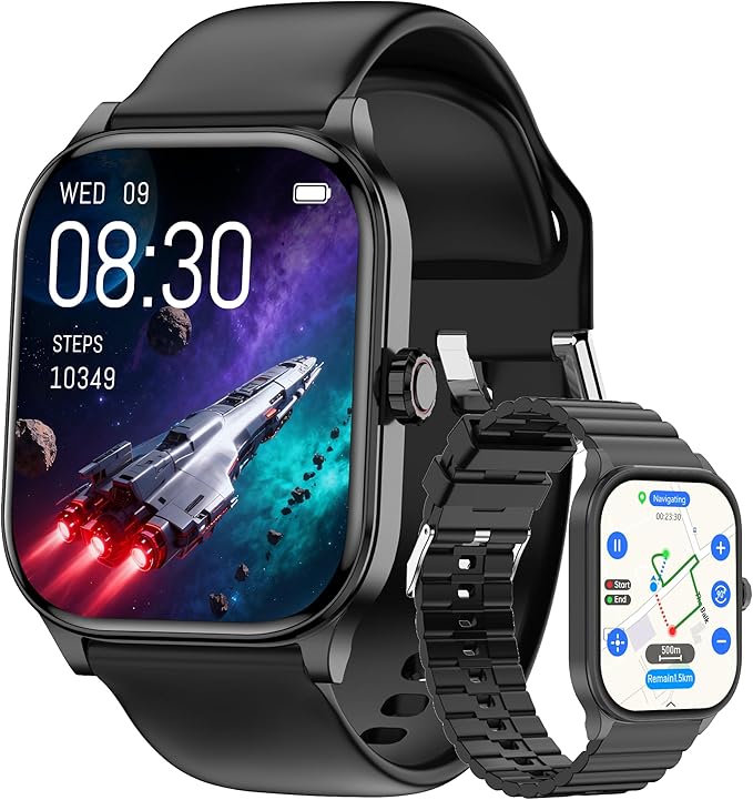 Smart Watch for Women Men with Text and Call, 2026 New AI Smartwatches with Heart Rate/SpO2/Sleep/Stress Monitor, 100+ Sports Modes, GPS Fitness Watches Compatible with iOS/Android