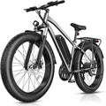 Electric Bike for Adults, 1000W Peak 25MPH 60Miles Ebike,48V 13AH Battery Electric Mountain Bike, 26" x 4'' Fat Tire Electric Bicycle with Rear Rack, Fenders, 7 Speed, UL 2849 Certified