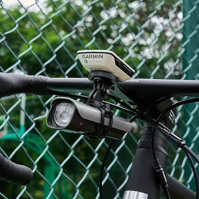 corki Cycles Out Front Handlebar Mounted Cycle Computer Bike Mount Compatible with Garmin Wahoo Bryton Cateye