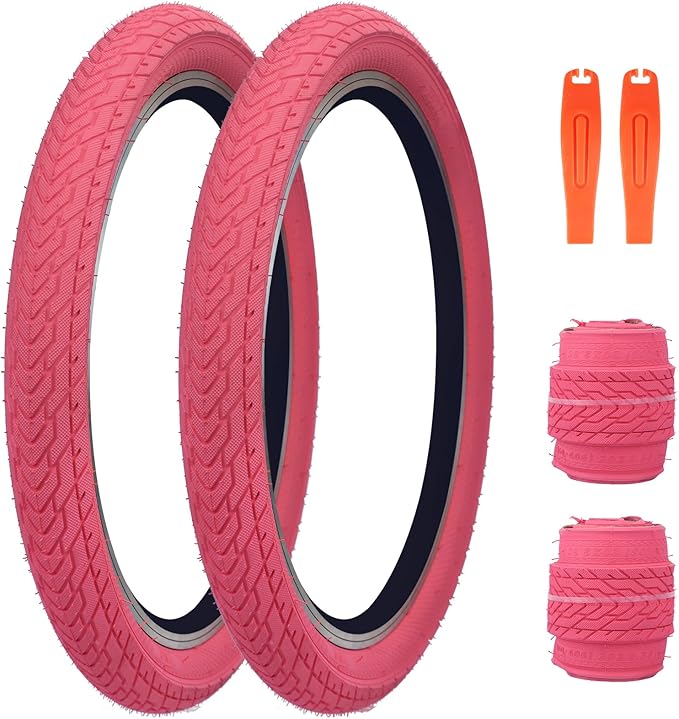 ZUKKA 20 x 2.35 Bike Tire 1/2 Pack 20 inch x 2.35 BMX Bike Tire Folding Replacement Tire for MTB Mountain Bike, BMX Bicycle Commuter Bike