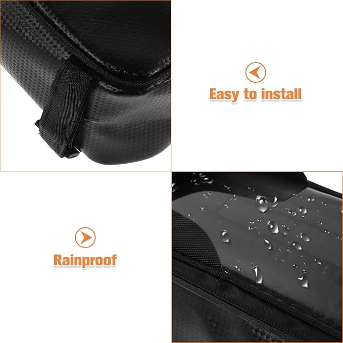 SUPVOX Waterproof Bike Front Frame Bag Phone Holder, Cycling Top Tube Storage Pouch for Road and Mountain Bikes, Sturdy Handlebar Saddle Pack for Outdoor Riding