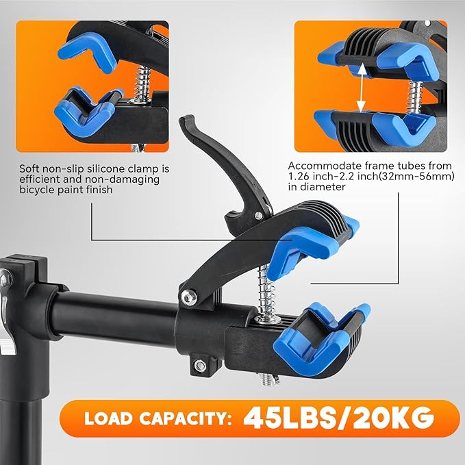 Bike Repair Stand | Bench Mount Bike Work Stand Bicycle Maintenance Rack Workstand for Road & Mountain Bikes – Adjustable Bicycles Maintenance Rack Bike Clamp for Home Repair