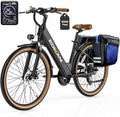EDIKANI Electric Bike for Adults 25MPH 1500W Peak 26" Comfortable Step-Through Ebike with 48V Internal Battery Adjustable Stem Best Electric Bicycle for Women Commuter up to 70 Miles EDM02