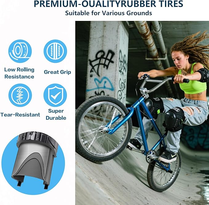SIMEIQI 26x2.35 20x2.35 Inch Cruiser Beach Bike Tire Black White Wall or Brown Cream Wall Folding Replacement Bicycle Tire for Hybrid City Commuter Trail
