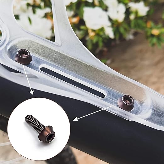 ONIPAX Aluminum Water Bottle Cage Bolts M5 x 16mm Pack of 4 pcs (Grey)