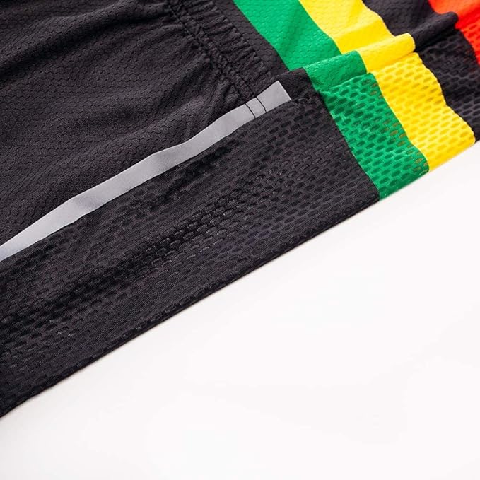 Men's Cycling Bike Jersey Short Sleeve Biking Shirt with 3 Rear Pockets + Zipper Pocket Breathable Quick Dry Bicycle Jersey