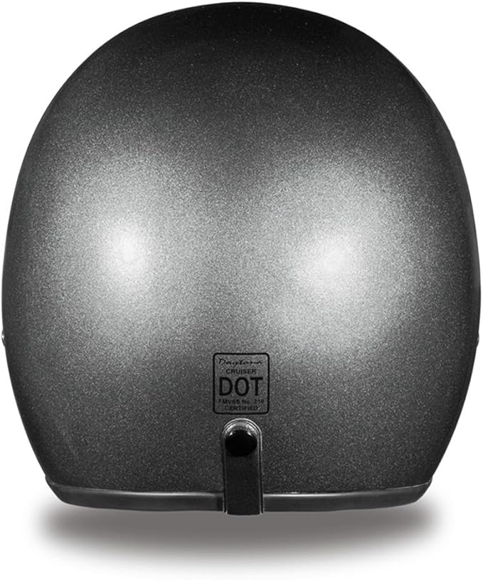 Daytona Helmets Retro 3/4 Open Face Motorcycle Helmet - Vintage Style, DOT Approved Helmet for Men & Women, Lightweight, Adjustable Fit, Removable Visor - Bike, Moped, Chopper, Scooter Helmet