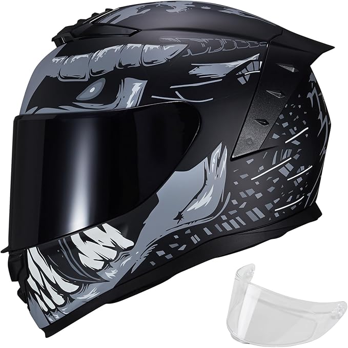 Motorcycle Helmets Full Face WS-611 Street Bike Motorbike Helmet for Adults Men Women DOT Approved