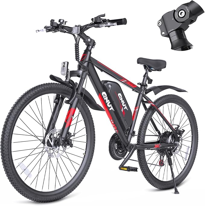 350W Full Aluminum Electric Bike for Adults & Teens, Upgraded Adjustable Handlebars, 21-Speed 26" Commuter E-Bike with Dual Disc Brakes, 40-Mile Range, Mountain Bike for Men/Women