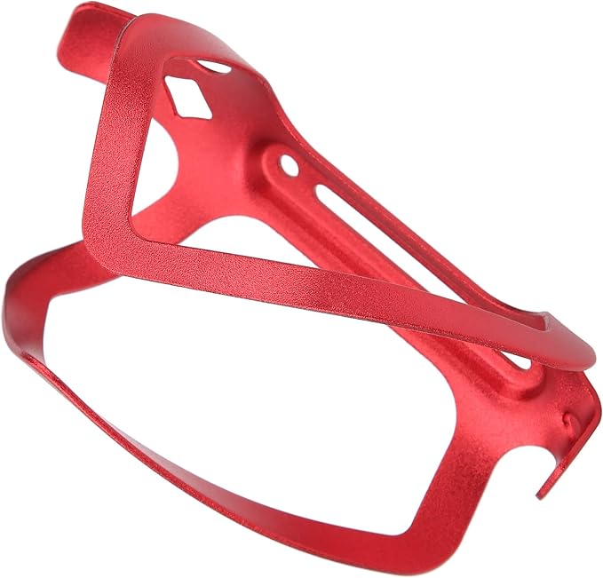 Aluminum Alloy Cage Cage Bouteille, Light Support for Folding Bikes on Road, Black Accessories (Red)