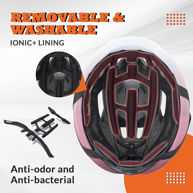 ROCKBROS Bike Helmet for Adults, Size 54-62 cm for Riders, Microshell, Adjustable Dial, Interior Padding, Air Vents, Mountain & Road Bike MTB Commuting