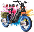 2026 eAhora Juliet Pro 2 EBike - Dual Motor 5400W/1200W 30-43MPH 60V 70Ah 200Mile Long Range Electric Bike for Adults, 20'' Fat Tire Fast Electric Mountain Bike Full Suspension Electric Bicycle