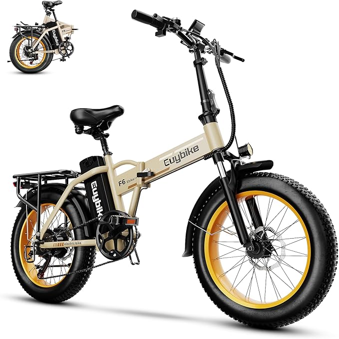 1000W Folding Electric Bike,48V 20AH Removable Battery E Bike,30+MPH,80 Miles Max Range Electric Bike for Adults,20" Fat Tire Foldable ebike,Adult Electric Bicycle for Commute Beach Snow