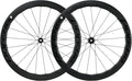 POFENG Carbon Fiber Wheelset 700c Disc Brake Road Bike 50/28mm Tubeless Wheels UD Matte