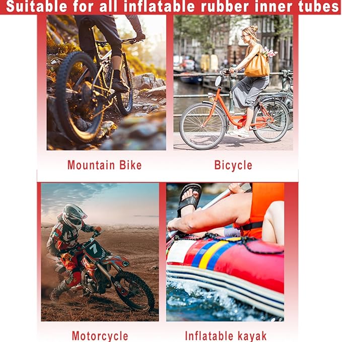 Bike Tire Repair Kit,Bicycle Inner Tube Repair Kit with 26 Glueless Patch Kits, 2 Tire Levers, 4 Metal Rasps, Inner Tube Patch Kit Suitable for MTB BMX Road Mountain Bike