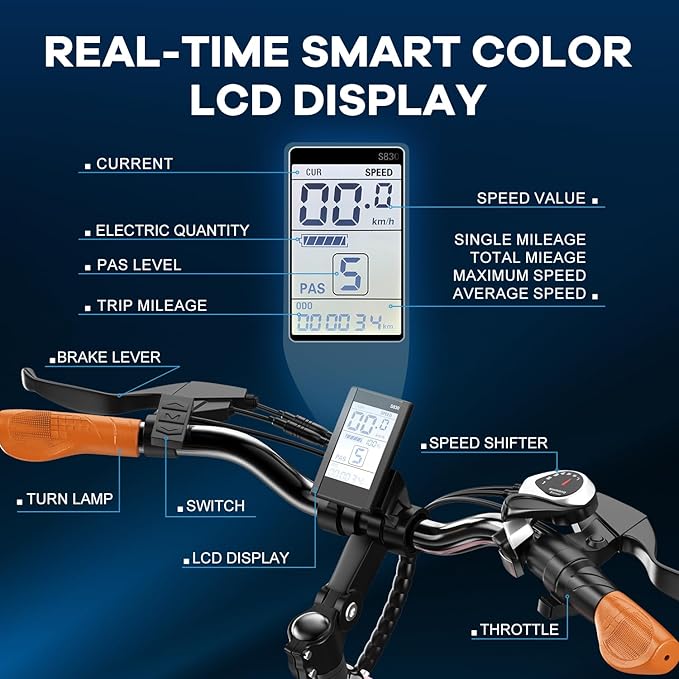 1000 Peak Electric Bike for Adults,up 80 Miles Removable Battery Ebike, 26" Electric E Bike with 7-Speed,Adult Electric Bicycles for Commute Beach Snow White Womens All Terrain