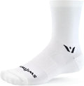 Swiftwick - ASPIRE Mid-Crew Cycling Socks, Maximum Breathability, Moisture Wicking