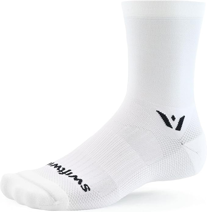 Swiftwick - ASPIRE Mid-Crew Cycling Socks, Maximum Breathability, Moisture Wicking