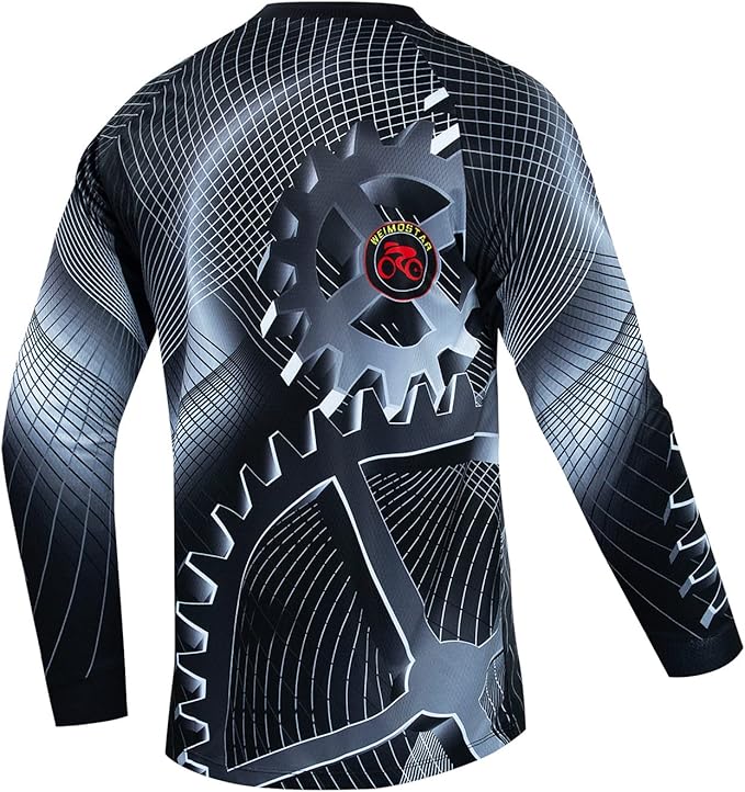 Cycling Jersey Long Sleeve Men's Mountain Bike Motocross Jersey Long Sleeve MTB T-Shirt