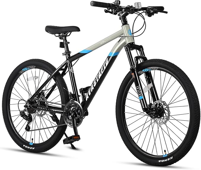 AVASTA Earth 26 27.5 inch Mountain Bike with 21-Speed, Aluminum Frame, Dual Disc Brake, Comfortable Saddle, Multiple Colors