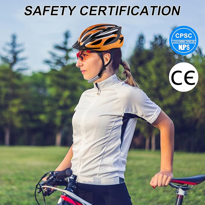 Zacro Adult Bike Helmet Lightweight for Men Women Comfort with Pads&Visor, Certified Bicycle Helmet for Adults Youth Mountain Road Biker