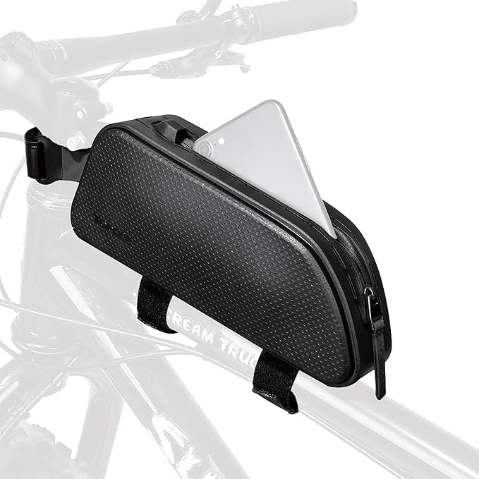 Topeak FastFuel DryBag X – 1.25L Weatherproof Top Tube Bike Bag with Hard Shell, Streamlined Profile, and Quick-Access Zippered Storage for Tools, Snacks & Smartphones